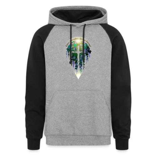 Easter Grace Cascades Vine T Shirt, Renewal Gift - Unisex Colorblock Hoodie