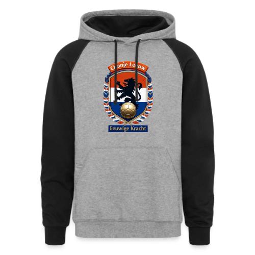 Netherlands Lion Premium T-Shirt, Dutch Flag Gift - Unisex Colorblock Hoodie