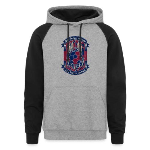 Barcelona Red Heritage T Shirt, Barsa fan Gift - Unisex Colorblock Hoodie