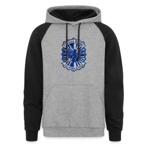 Chelsea Blue Bridge T Shirt, Soccer Fan Gift - Unisex Colorblock Hoodie