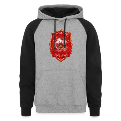 London is Red T Shirt, Football City Pride Gift - Unisex Colorblock Hoodie