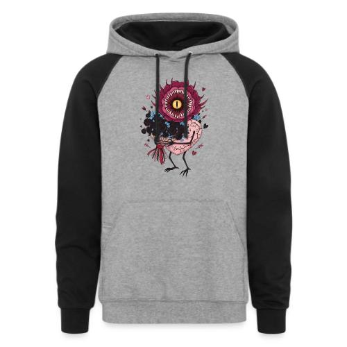 Gothic Valentine Eldritch Bloom – Dark Rom - Unisex Colorblock Hoodie