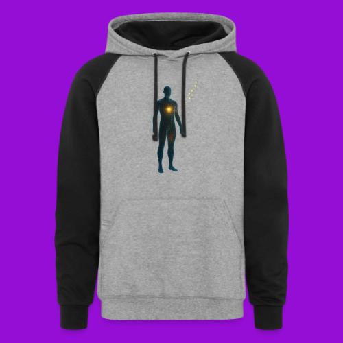 Glowing Chest Personl - Unisex Colorblock Hoodie