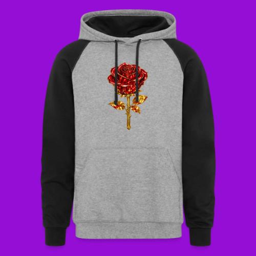 Golden Rose - Unisex Colorblock Hoodie