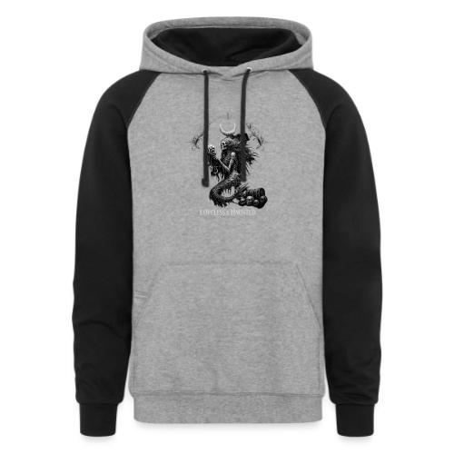love and haunted - Unisex Colorblock Hoodie