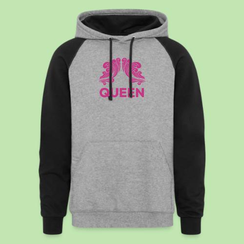 Queenlisse™ Signature Crown T-Shirt – Elegant - Unisex Colorblock Hoodie