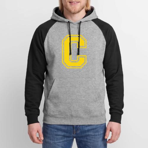 Letter C – Capital Athletic Alphabet Monogram - Unisex Colorblock Hoodie