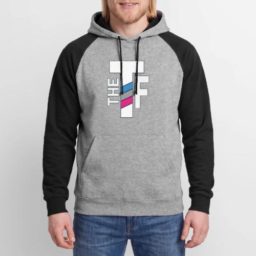 Inside Bars in White - Unisex Colorblock Hoodie