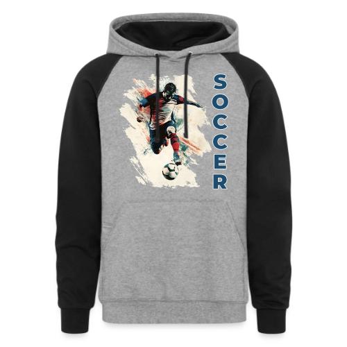 Soccer Power Move - Unisex Colorblock Hoodie