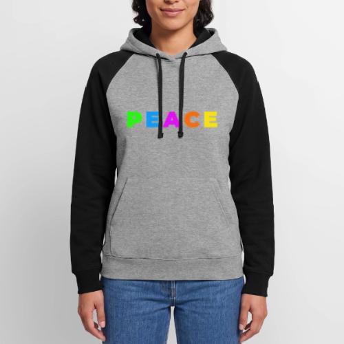 Peace in Every Color - Unisex Colorblock Hoodie