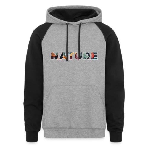 Nature in Every Letter - Unisex Colorblock Hoodie