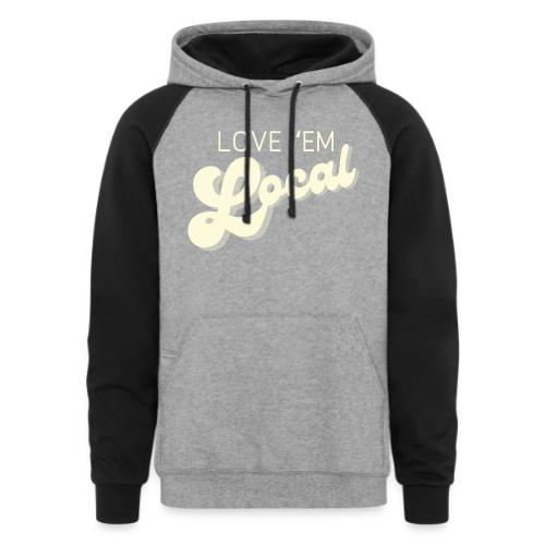 Love 'em Local- Sharp County - Unisex Colorblock Hoodie
