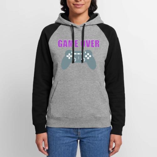 Game Over Gamer Controller Design - Unisex Colorblock Hoodie