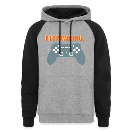 Respawning Gamer Controller Design - Unisex Colorblock Hoodie