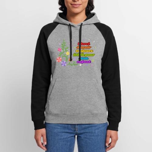 The Heart of the Classroom - Unisex Colorblock Hoodie