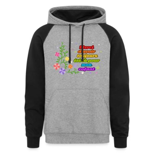 The Heart of the Classroom - Unisex Colorblock Hoodie
