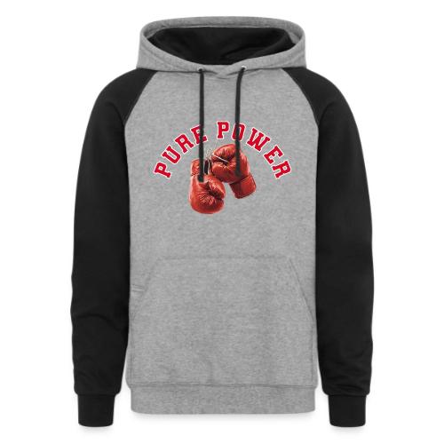 Boxing: Pure Power Punch - Unisex Colorblock Hoodie