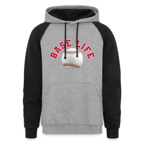 Baseball: Base Life Vibes - Unisex Colorblock Hoodie