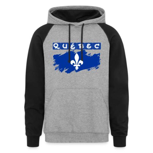 Québec la Belle province - Unisex Colorblock Hoodie