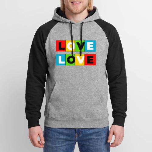 Love in Color - Unisex Colorblock Hoodie