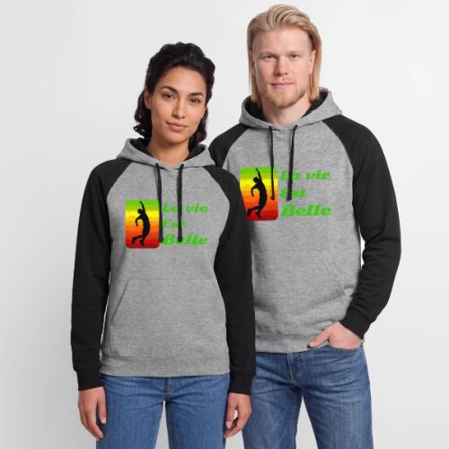 La vie est belle - Unisex Colorblock Hoodie