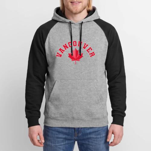 Vancouver with maple leaf - Unisex Colorblock Hoodie