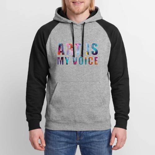 Art Is My Voice - Unisex Colorblock Hoodie
