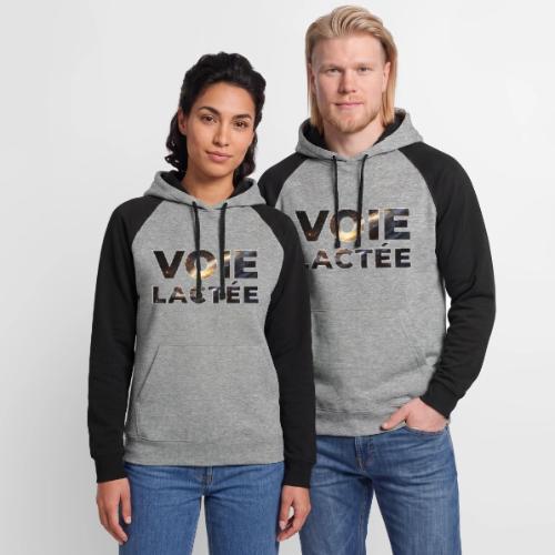 The Milky Way, our galaxy - Unisex Colorblock Hoodie
