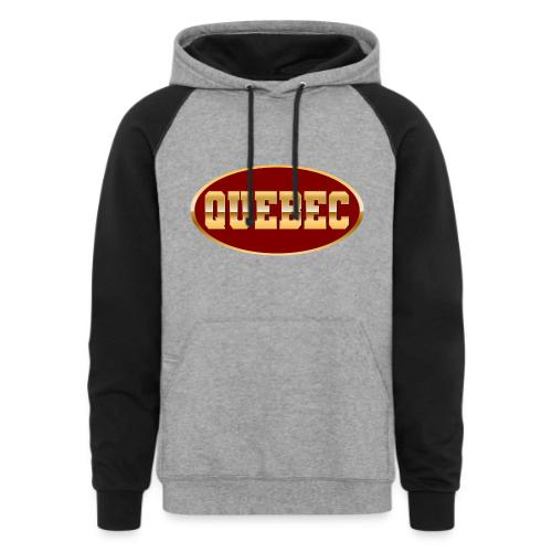 Quebec Gleams - Unisex Colorblock Hoodie