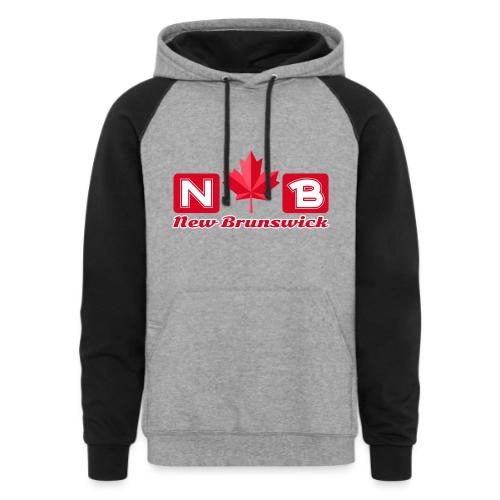 New Brunswick, province of Canada - Unisex Colorblock Hoodie