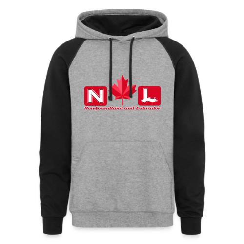 Newfoundland and Labrador, province of Canada - Unisex Colorblock Hoodie