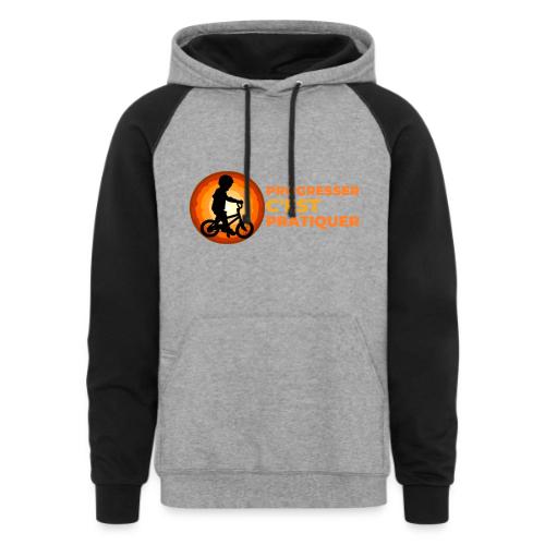 On the Move Towards Progress - Unisex Colorblock Hoodie
