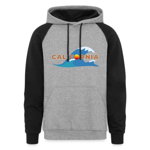 Blue Wave California - Unisex Colorblock Hoodie