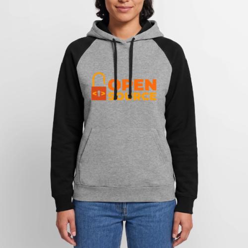 Open Source: Code is Freedom - Unisex Colorblock Hoodie