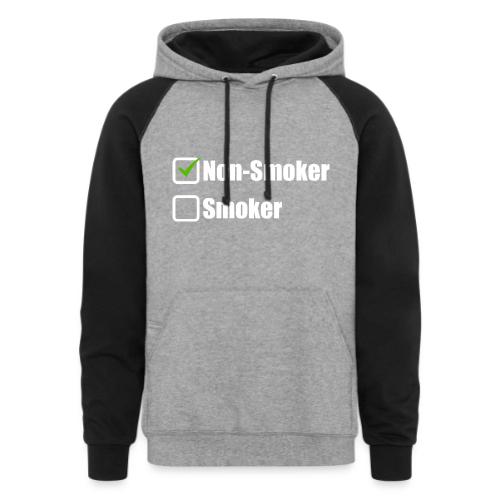 Non-smoker - Unisex Colorblock Hoodie
