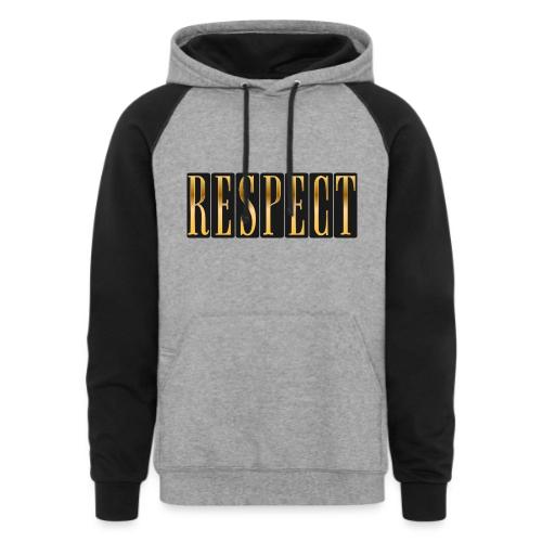 Golden Respect - Unisex Colorblock Hoodie