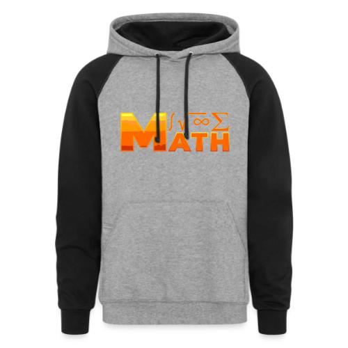 Math: The Language of Logic - Unisex Colorblock Hoodie