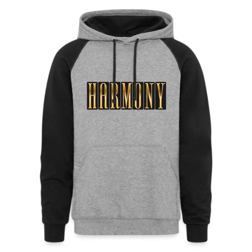 Golden Harmony - Unisex Colorblock Hoodie