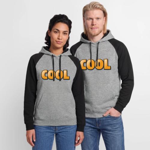 Cool 3D Word Design – Bold Chill Style - Unisex Colorblock Hoodie
