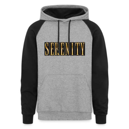 Serenity in Gold - Unisex Colorblock Hoodie