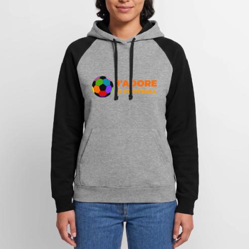 I love football - Unisex Colorblock Hoodie