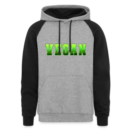 Green Wave Vegan - Unisex Colorblock Hoodie