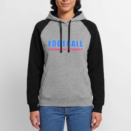 Football Touchdowns & Tailgates Design - Unisex Colorblock Hoodie