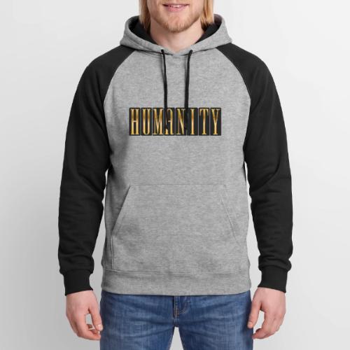 Golden Humanity Statement - Unisex Colorblock Hoodie