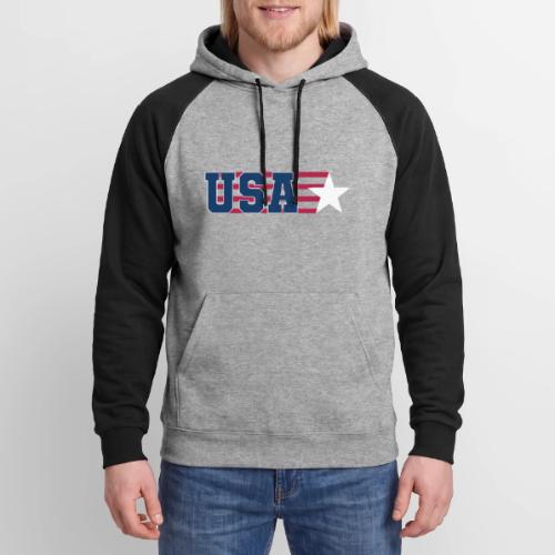 Star Stripe USA - Unisex Colorblock Hoodie