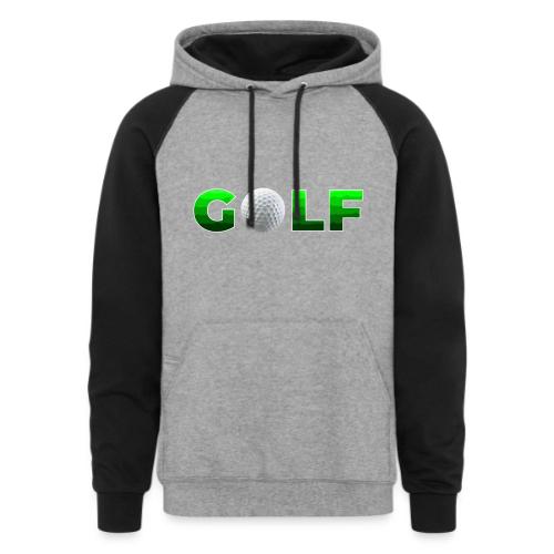 Golf Precision Wordmark - Unisex Colorblock Hoodie