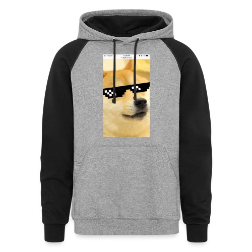 doge sweater - Unisex Colorblock Hoodie