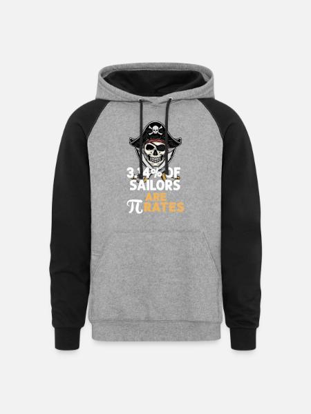3 Dot 1475 - Unisex Colorblock Hoodie - heather gray/black