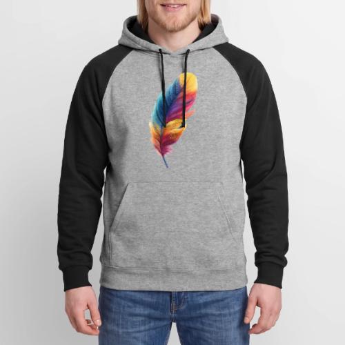 Rainbow Flight Feather - Unisex Colorblock Hoodie