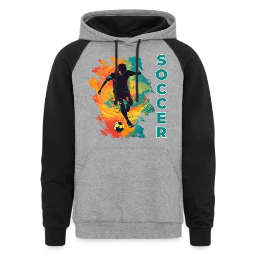 Soccer Hero Mode - Unisex Colorblock Hoodie